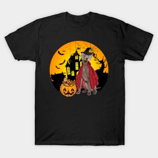 Happy Halloween Weimaraner Dogs Halloween Gift T-Shirt